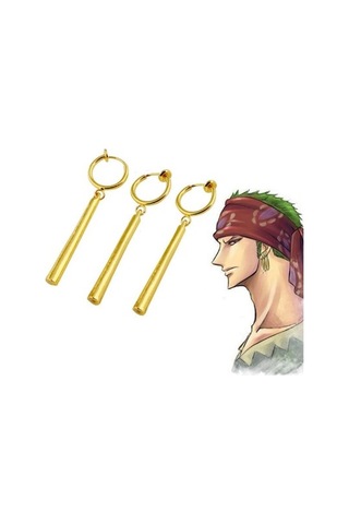 One Piece - Roronoa Zoro Küpe 3'lü