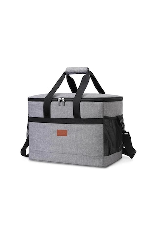 Jialan 35l Büyük Kapasiteli Katlanabilir Soğutucu Çanta gri Gri