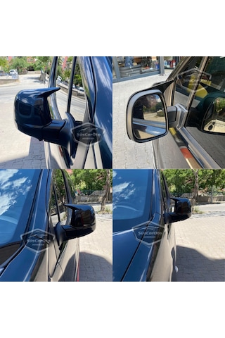 Citroen Berlingo Mk3 2019 Sonrası Uyumlu Batman Yarasa Ayna Kapağı Piano Black Abs Plastik Sağ Sol Takım 00 Şüscaroto Aksesuar