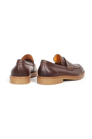 Dericlub Erkek Gerçek Deri Klasik Loafer Fr 242025 Kahverengi