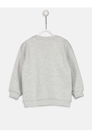 LC Waikiki Lcw Baby Kar Beyazı Melanj Sweatshirt Snow Melange 847