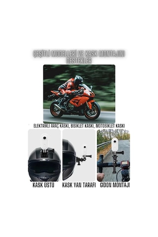 Vtn-11 Mini 4k Aksiyon Vücut Kamerası Giyilebilir Video Kaydedici 32gb Hafıza Kartı Hediyeli Siyah