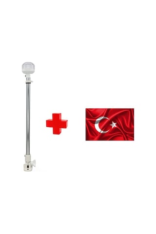 Sealux Demir Fenerli Bayrak Direği Katlanabilir 50 CM + Bayrak Sealux Demir Fenerli Bayrak Direği Katlanabilir 50 CM + Bayrak