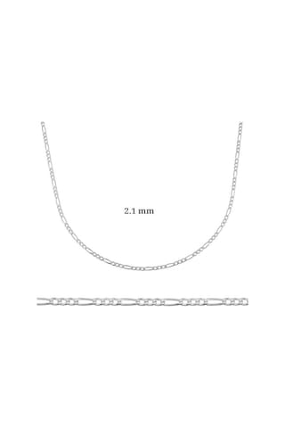 2.10 Mm Gümüş Figaro Zincir - 0.60 Mikron - Name: 45 Cm