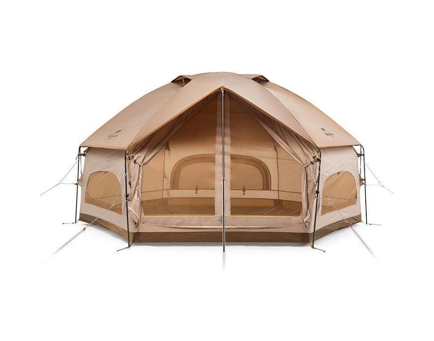 Naturehike Mg Altıgen Glamping Kanvas Kamp Çadırı Kahve