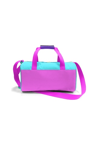 Coral High Kız Çocuk Spor Ve Seyahat Çantası - Mor Pembe Desenli - 27514 Çok Renkli