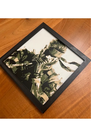 Metal Gear Big Boss 3d Baskı Tablo Çerceve