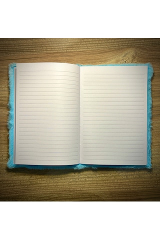 Tüylü Defter, Peluş Defter Açık Mavi