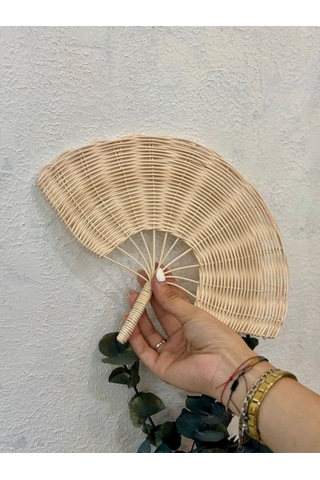 Rattan Ahşap El-duvar Yelpazesi