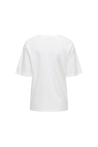 Only Jdy Kadın Yuvarlak Yaka Beyaz T-shirt - 15366305 Beyaz