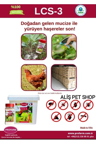 Lcs3 120gr Doğal Kene Karınca Tahtakurusu Öldürücü Diatomlu Toprak Zararsız Kabuklu Böcek Mücadelesi