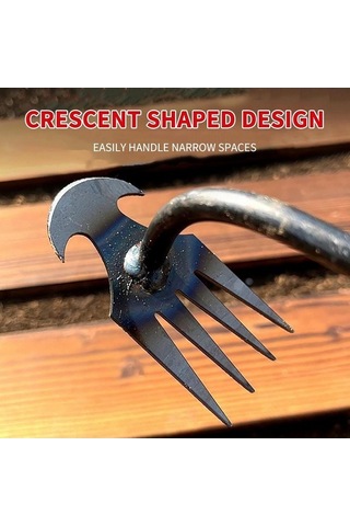 Pazly Yabani Ot Temizleme İçin Dayanıklı Çift Çelik Çapa - Geeroyoo Dişli Bahçe Aleti 4-wj