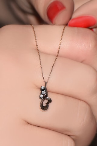 3’Lü Elmas Kalpli Elmas Tria Tasarım  Kolye