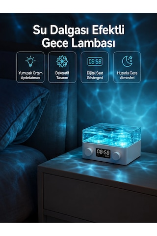 Stereo Sesli Gece Lambalı Bluetooth Hoparlör Şık Vintage Tasarım - 5000