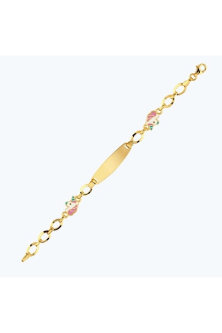 Altınbaş 22 Ayar Altın Çocuk Unicorn Künye Bjrbl0013-25925 Renkli