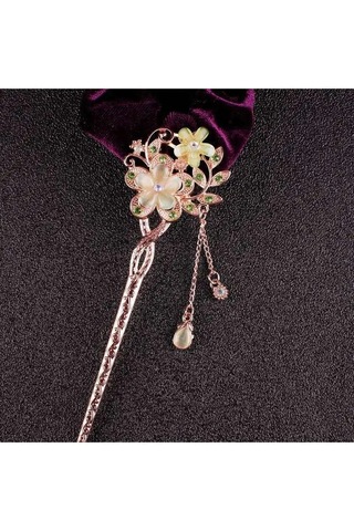 Villovatik Adel Yeşil Saç Tokası Aplikası 129631578 Yeşil