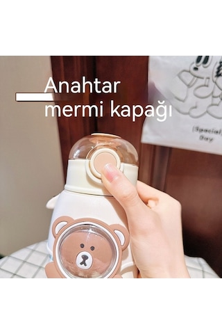 Pazly Paslanmaz Çelik Çocuk Termosu Bardak Beyaz - Çocuklar İçin Sağlıklı Beyaz