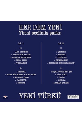 Yeni Türkü - Her Dem Yeni (Renkli 2 Plak)