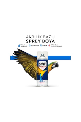 Selsil Rainbow Sprey Boya 400 ML. Fildişi Krem