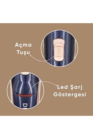 Şarjlı Profesyonel Saç Sakal Tıraş Makinesi Erkek Kişisel Bakım Rd-6005 8 Saat