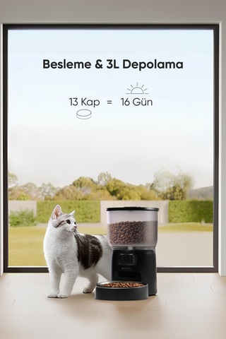 Şımart Evcil Hayvan Akıllı Mama Kabı 3 L