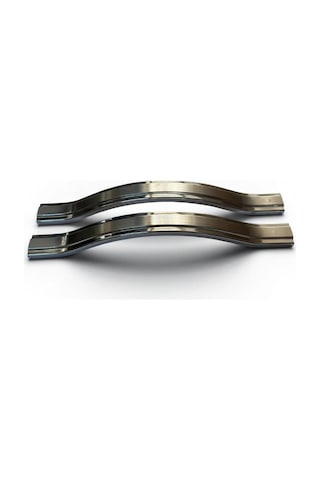 Gülcem Klas Alüminyum Metal Lüks Modern Mobilya Çekmece Mutfak Dolabı Kulpu İnox-krom 192mm 5 Adet Inox