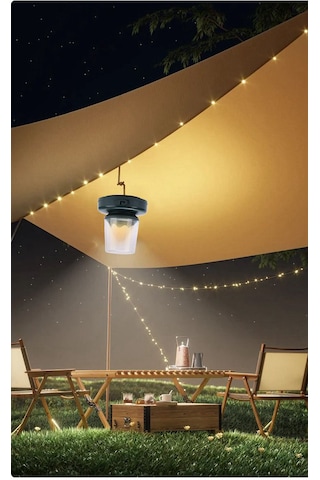 Shufa 10 Metre Led Işık, Gece Lambası Ve Işık Zinciri Kamp Lambası Siyah