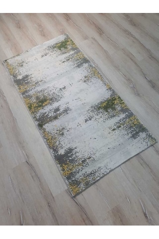 Armis Halı Kolaj A314A Gri Sarı Halı Yolluk 80X150 Cm
