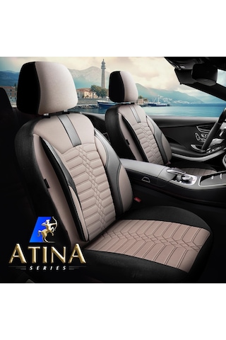Panda Atina Serisi Jakar Kumaş Oto Koltuk Kılıfı   - Tam Set