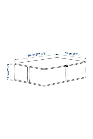 Ikea Hemmafıxare Saklama Hurcu 69 X 51 X 19 Cm Beyaz - Gri
