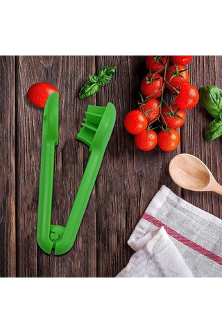 Homyl Üzüm Dilimleyici Manuel Mutfak Gereçleri Kesme Aleti Yeşil