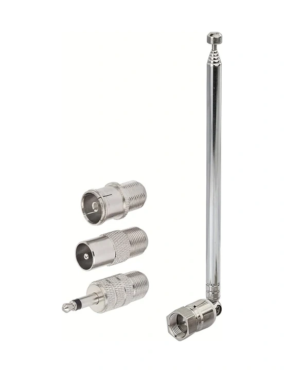 Wangxi Fm Radyo Anteni Teleskopik F Tipi Endüstriyel Anten Am Fm Alıcılar İçin Adaptörlü