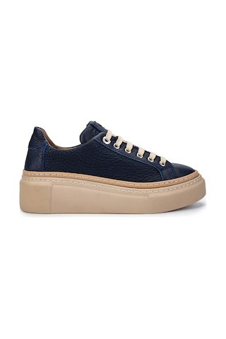 Tamer Tanca Kadın Hakiki Deri Lacivert Sneakers & Spor Ayakkabı 937 5022-09 Bn Ayk Y23 Lacı Floter Lacivert