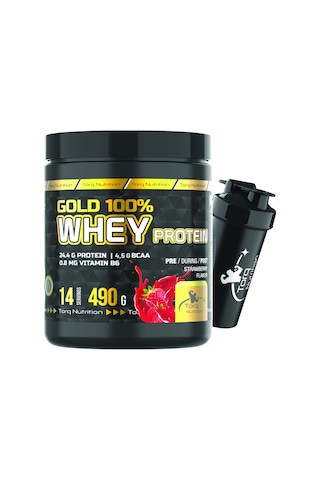 Torq Nutrition Gold Whey Protein Çilek Aromalı 490 Gr
