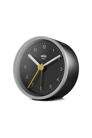 Braun Bc12sb Gümüş-siyah Klasik Analog Alarmlı Masa Saati Brn.bc12sb