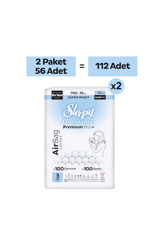 Bio Natural Premium Plus Airbag Comfort Avantaj Paketi Bebek Bezi 3 Numara Midi 112 Adet
