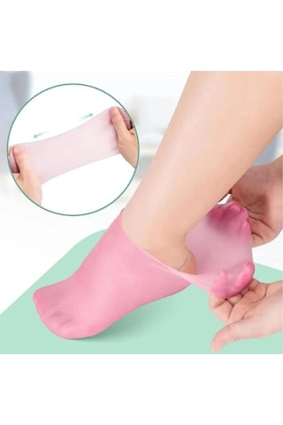 Premium Silikon Nemlendirici Çorap Evde Spa Etkili Ayak Bakımı