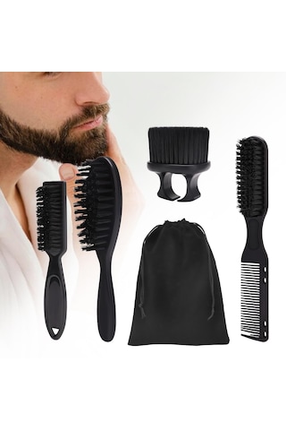 Dolıty Berber Fırçası Ve Tarak Seti Temizleme Saç Kese-paketi