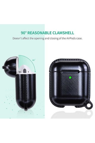 Wiwu Grace Electroplate Apple Uyumlu AirPods Kılıf ZORE-218224 Siyah