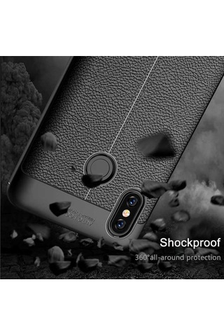 Xiaomi Mi Max 3 Kılıf Deri Tarzı Niss Silikon Case