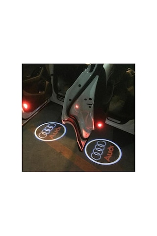 Hdm Audi A3 Kapı Altı Logo Hayalet 2008 Sonrası Led Işık Delmesiz Kullanım Kolaylığı