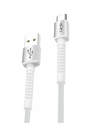 Linktech K552 Type-c Usb 3 A 1 MT Metal Başlı Data Şarj Kablosu