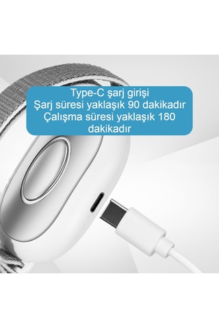 Avuç İçi Elektrikli Uyku Masaj Cihazı 20 Seviye 2 Modlu Derin Rahatlama Ve Hızlı Uyku Çözümü Beyaz