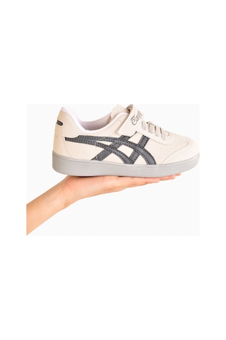 Etayger Çoçuk Kalın Taban Unisex Spor Ayakkabı Kaymaz Taban Sneakers Krem