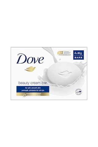 Dove Beauty Cream Bar Katı Güzellik Sabunu Original Nemlendirici Etkili, 4x90 G Acı Badem