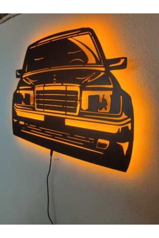 Merdedes W124 Araba Led Işıklı Tablo