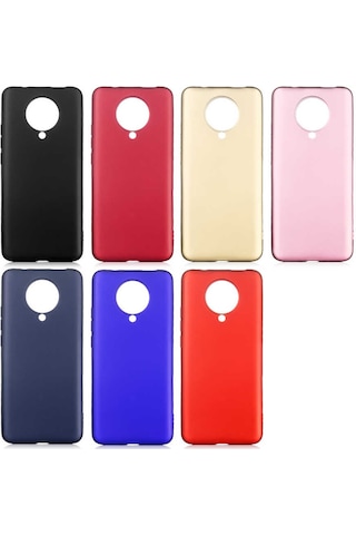 Xiaomi Poco F2 Pro Kılıf Zore Premier Silikon Kapak Gold