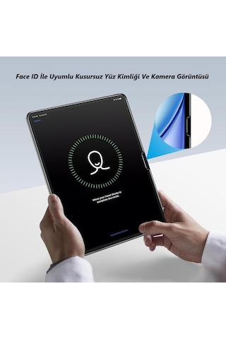 Apple İpad Air 13 İnç İle Uyumlu Ekran Koruyucu 9h Temperli Kırılmaz Esnek Nano Cam, Çizilmeye Ve Darbeye Dayanıklı Koruma, Hd Şeffaf M2 M3 M4