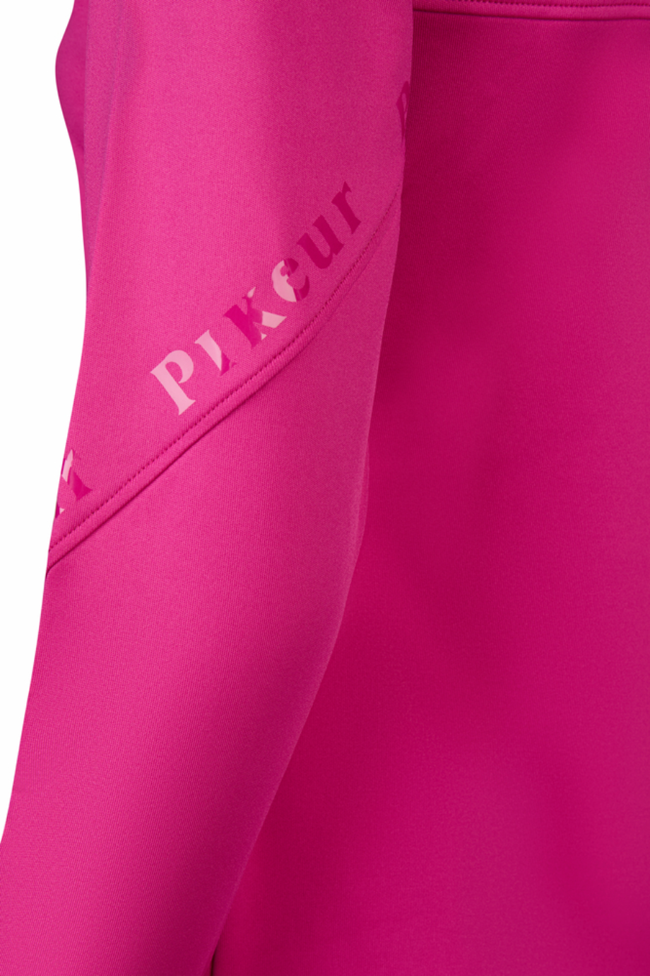 Pikeur Zip Shirt 8270 Fonksiyonel Fermuarlı Kadın Spor Üst Pembe