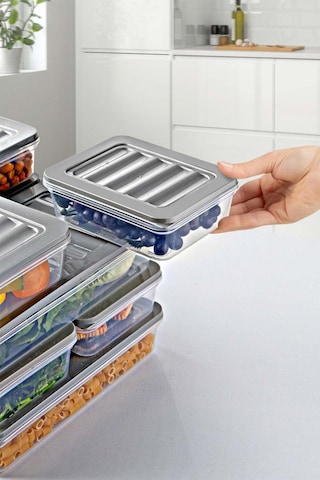Nandy Home Freshbox Saklama Kabı Gri 2'li Gri